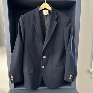 Boys Lands End Navy Blazer sz 12
